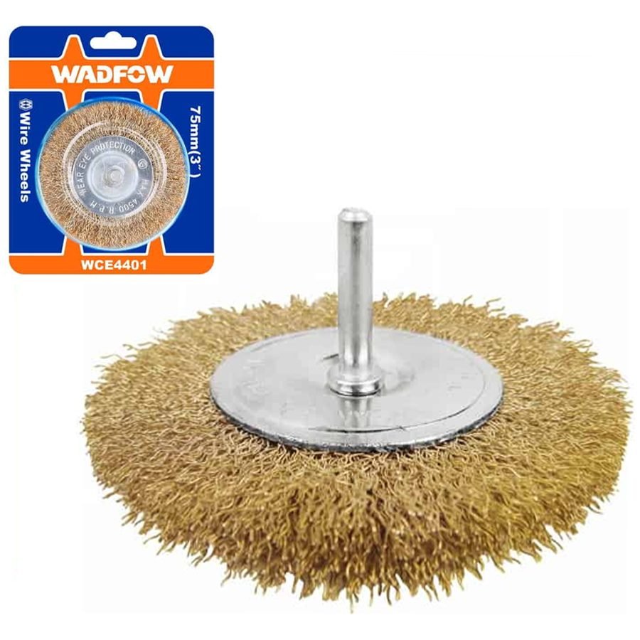 Wadfow Wadfow WCE4401 Wheel Wire Brush With 1/4" Shank 3", Electrical Supply Wires & Cables — Southend Philippines