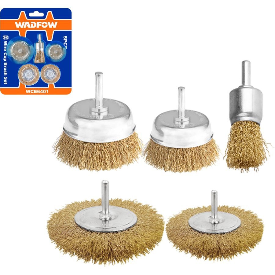 Wadfow Wadfow WCE6401 Wire Brush Set 5 Pcs, Electrical Supply Wires & Cables — Southend Philippines