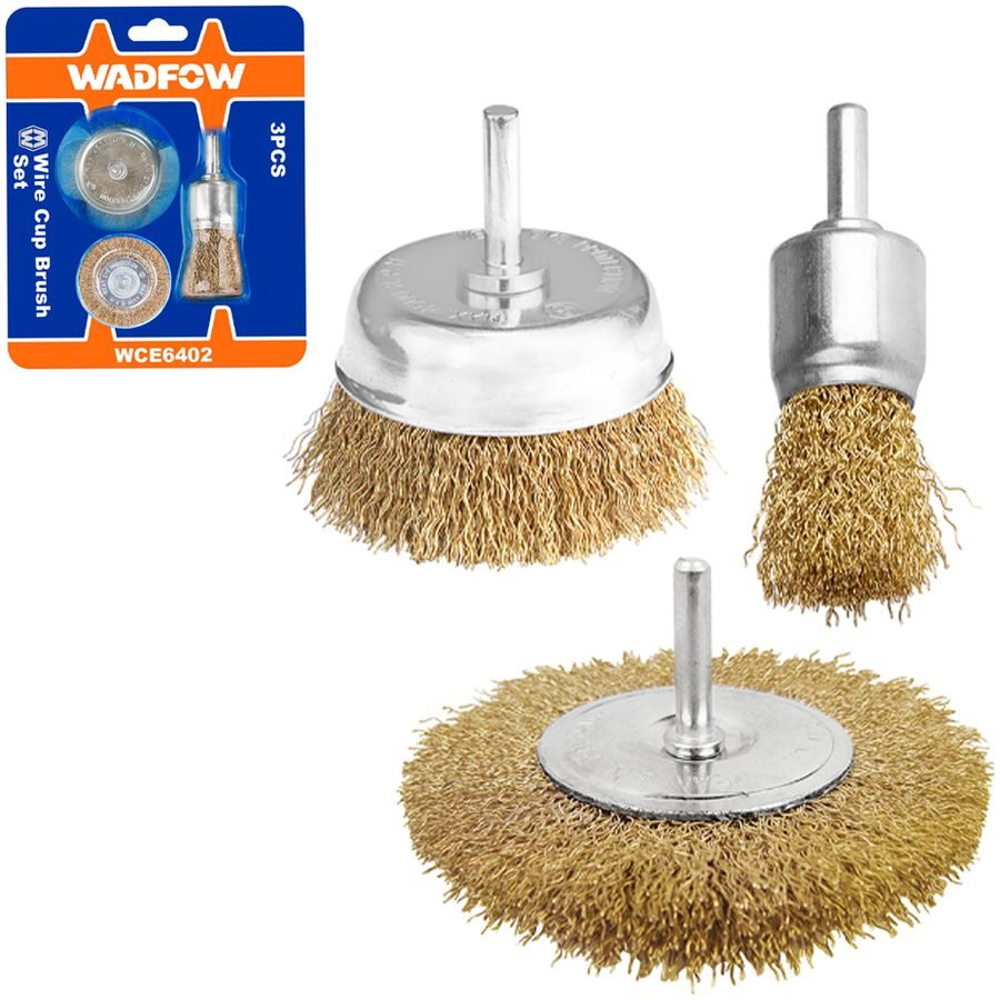 Wadfow Wadfow WCE6402 Wire Brush Set 3 Pcs, Electrical Supply Wires & Cables — Southend Philippines