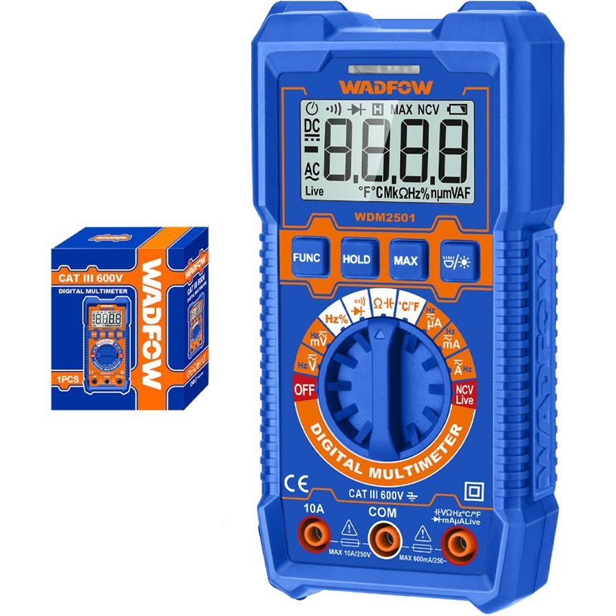 Wadfow Wadfow WDM2501 Digital Multi Meter 6000-Counts, Electrical Supply Meters & Testers — Southend Philippines