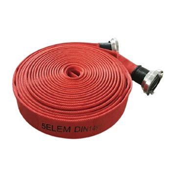 5 Elem White Single Jacket Fire Hose