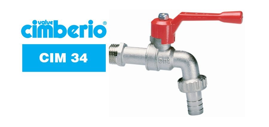 Cim 34 Ball BIB Cock – PN 16 With Hose Union