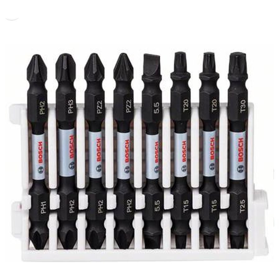 Bosch Bosch Impact Power Double Ended Screw Bit 65MM Set 8 Pcs (2608522344), General Hardware Fasteners — Southend Philippine