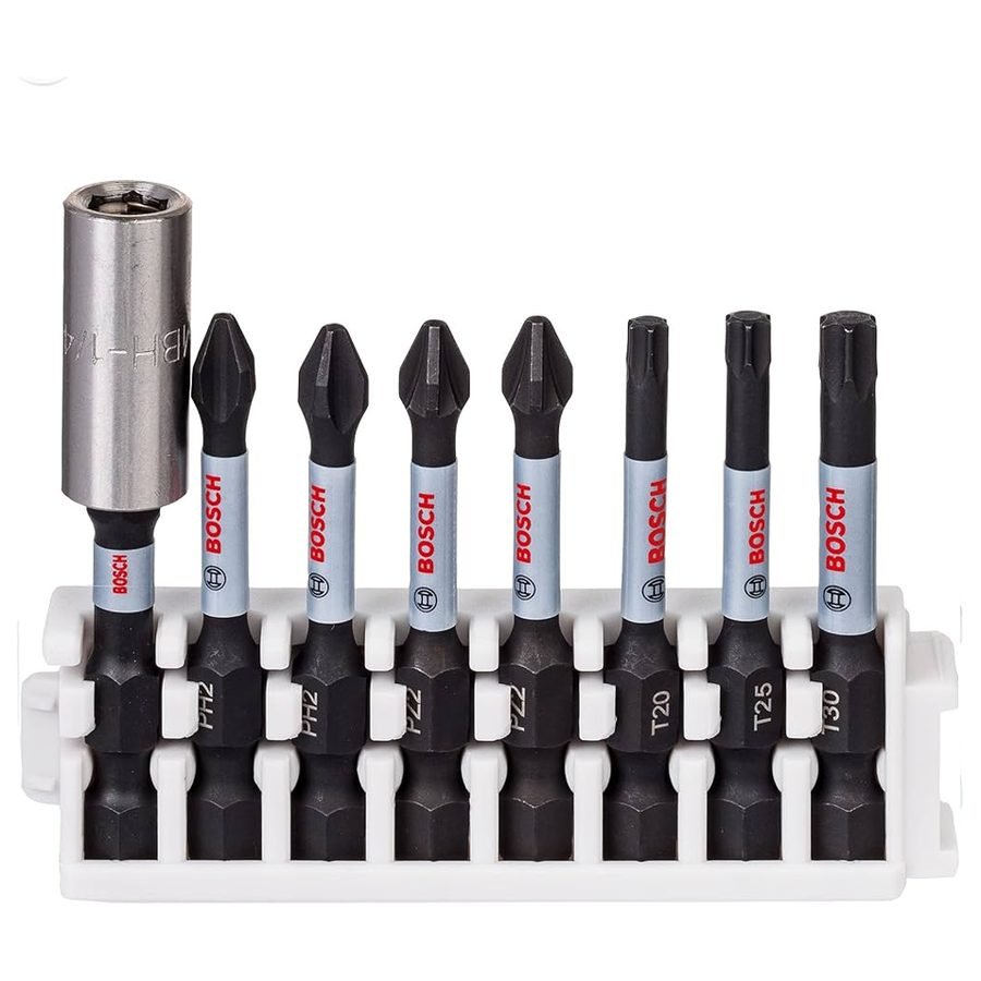 Bosch Bosch Impact Power Mix Screw Bit 50MM Set 8 Pcs (2608522326), General Hardware Fasteners — Southend Philippines