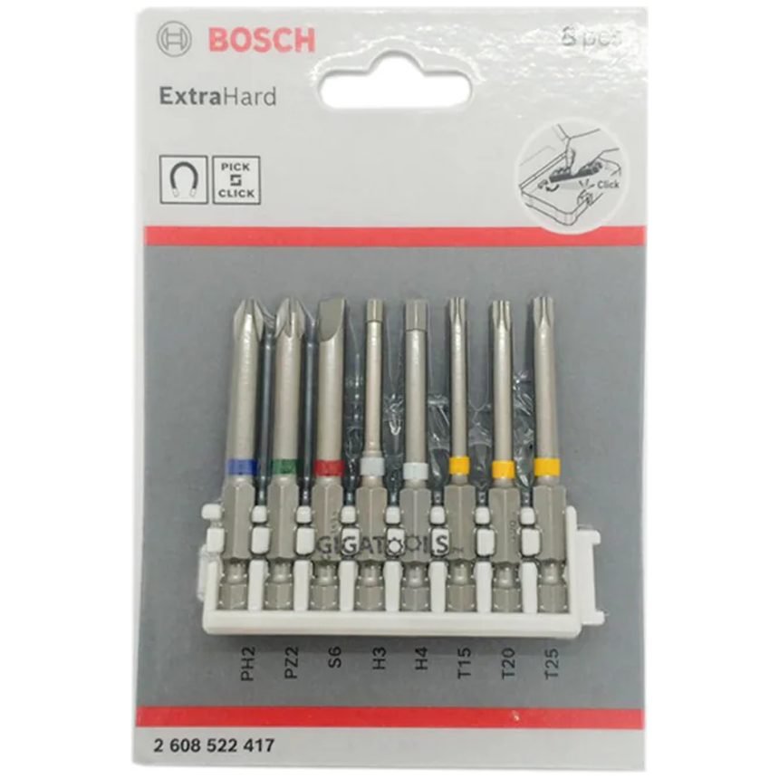 Bosch Bosch Pick And Click Power Impact Bit Set 8 Pcs 65mm (2608522417), General Hardware Fasteners — Southend Philippines
