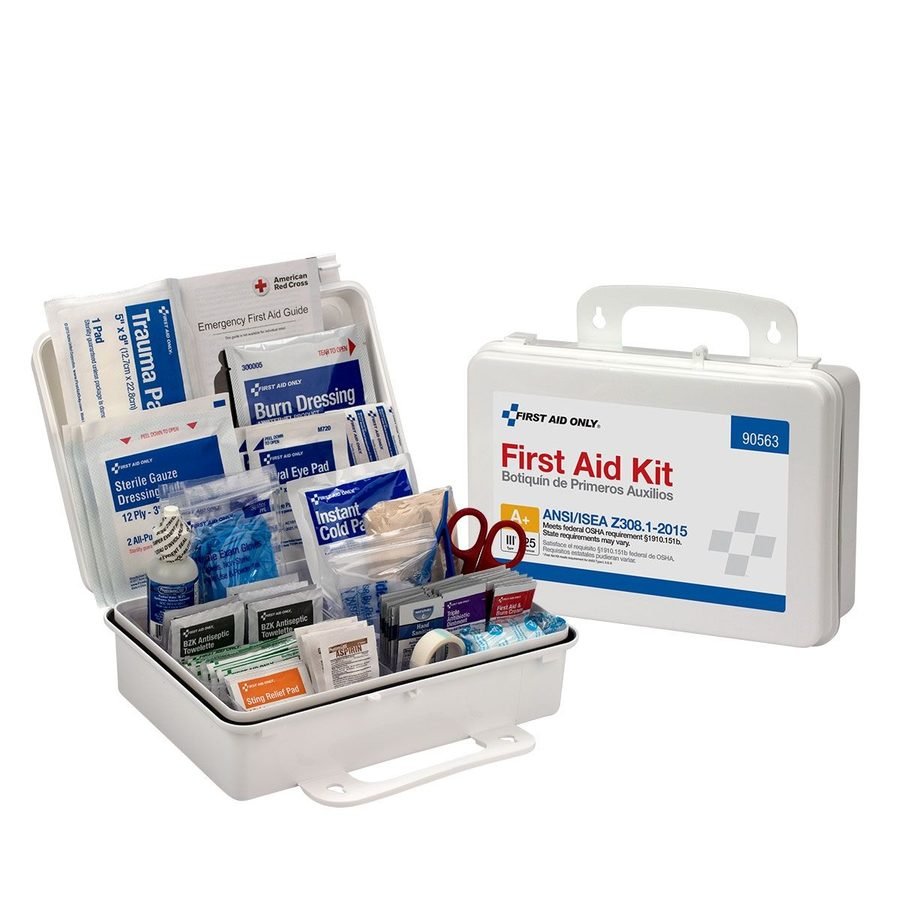 First Aid Only 25 Person Bulk First Aid Kit, Ansi, 110-Piece Kit