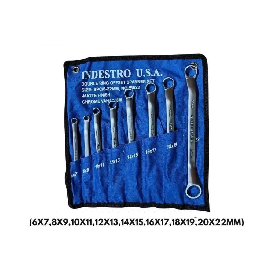 Indestro Indestro IB622 Box Wrench 6-22mm 8pcs, General Hardware Wrenches — Southend Philippines