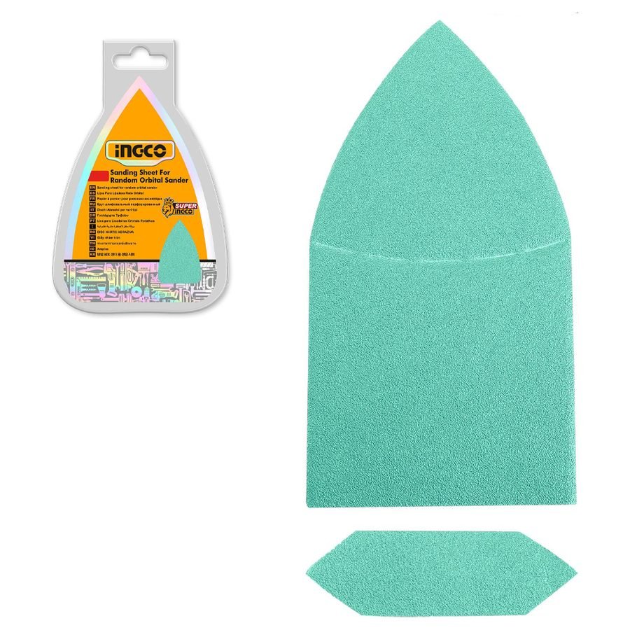 Ingco Ingco AKTS938660 Triangular Sanding Sheet Set 93x172MM 60 Pcs, General Hardware Abrasives & Files — Southend Philippine