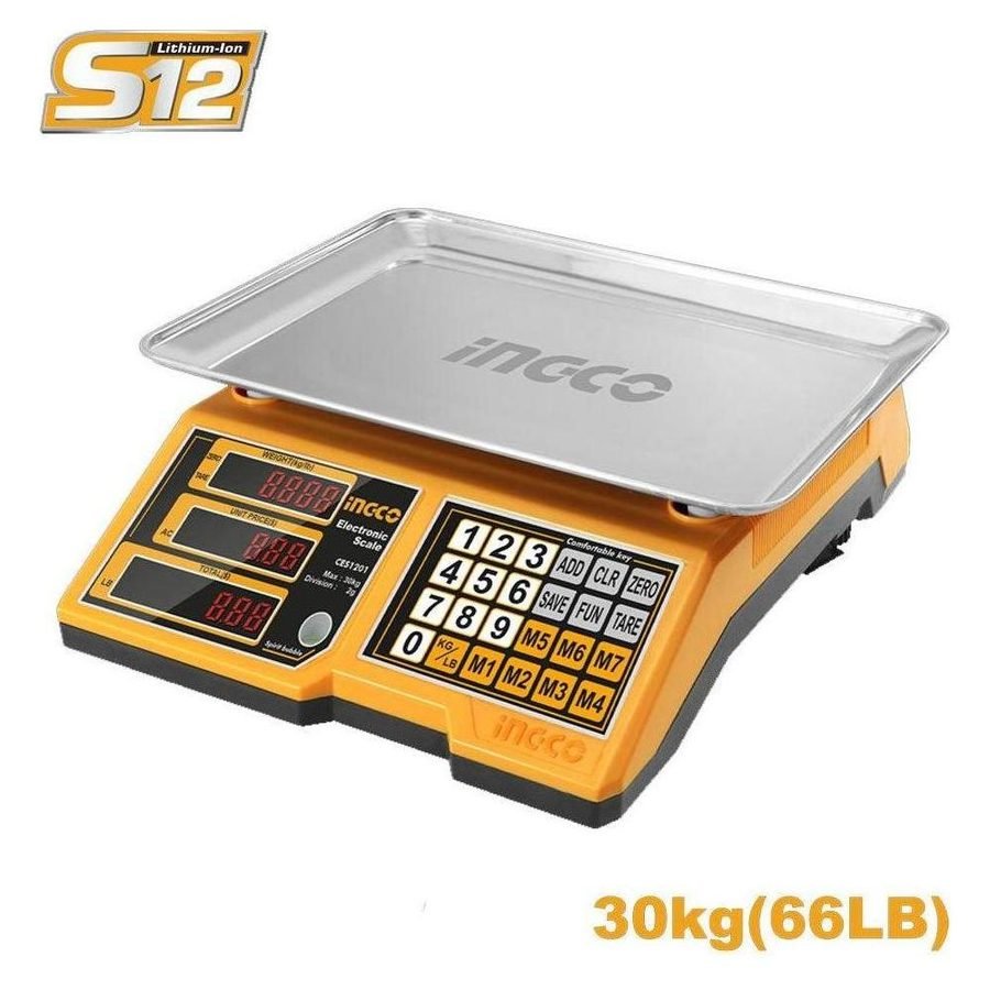 Ingco Ingco CES1301 Li-Ion Scale 30KG, General Hardware Cleaning Equipment — Southend Philippines