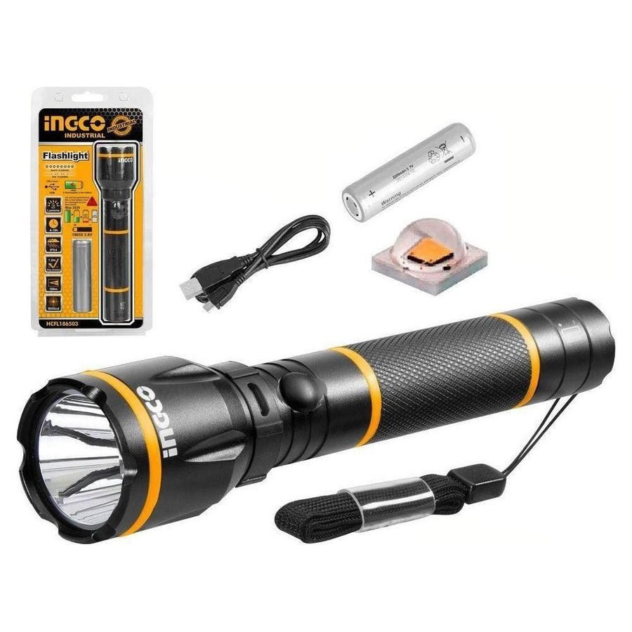 Ingco Ingco HCFL186503 Flashlight 400 Lumens, General Hardware Flashlights & Worklights — Southend Philippines