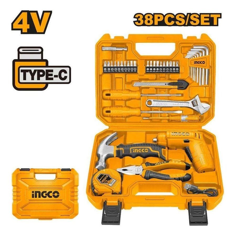 Ingco Ingco HKTHP10381 Tools Set 38 Pcs, General Hardware Cleaning Equipment — Southend Philippines