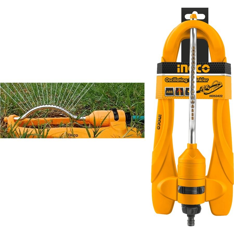Ingco Ingco HOS3422 Oscillating Garden Lawn Sprinkler / Watering Equipment, General Hardware Garden Tools — Southend Philippi