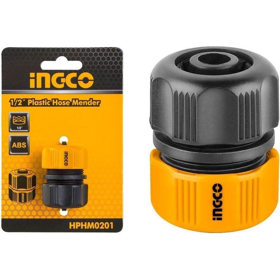 Ingco Ingco HPHM0201 Plastic Garden Hose Mender / Repair Fitting 1/2", General Hardware Garden Tools — Southend Philippines