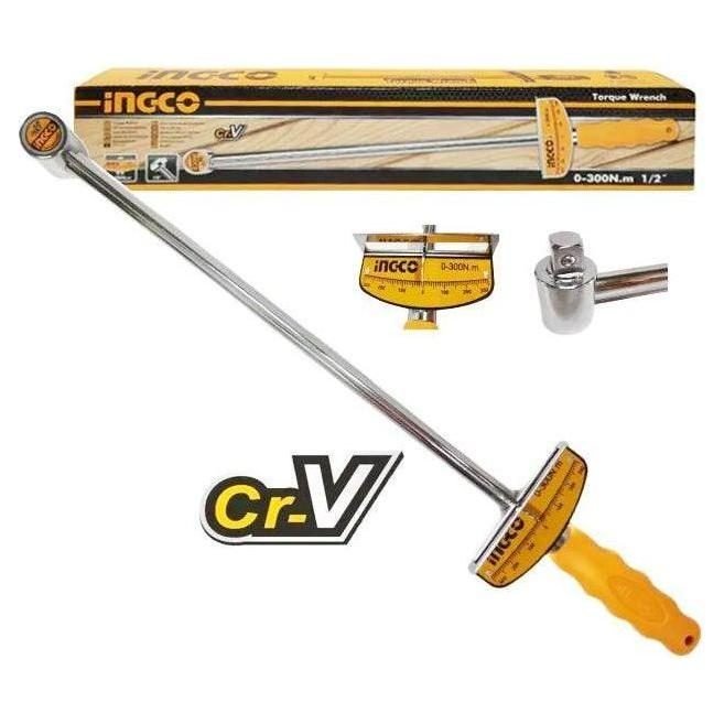 Ingco Ingco HPTW300N1 Torque Wrench 300Nm 1/2" Drive, General Hardware Wrenches — Southend Philippines