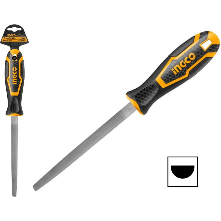 Ingco Ingco HSHF088 Half Round Steel File, General Hardware Abrasives & Files — Southend Philippines