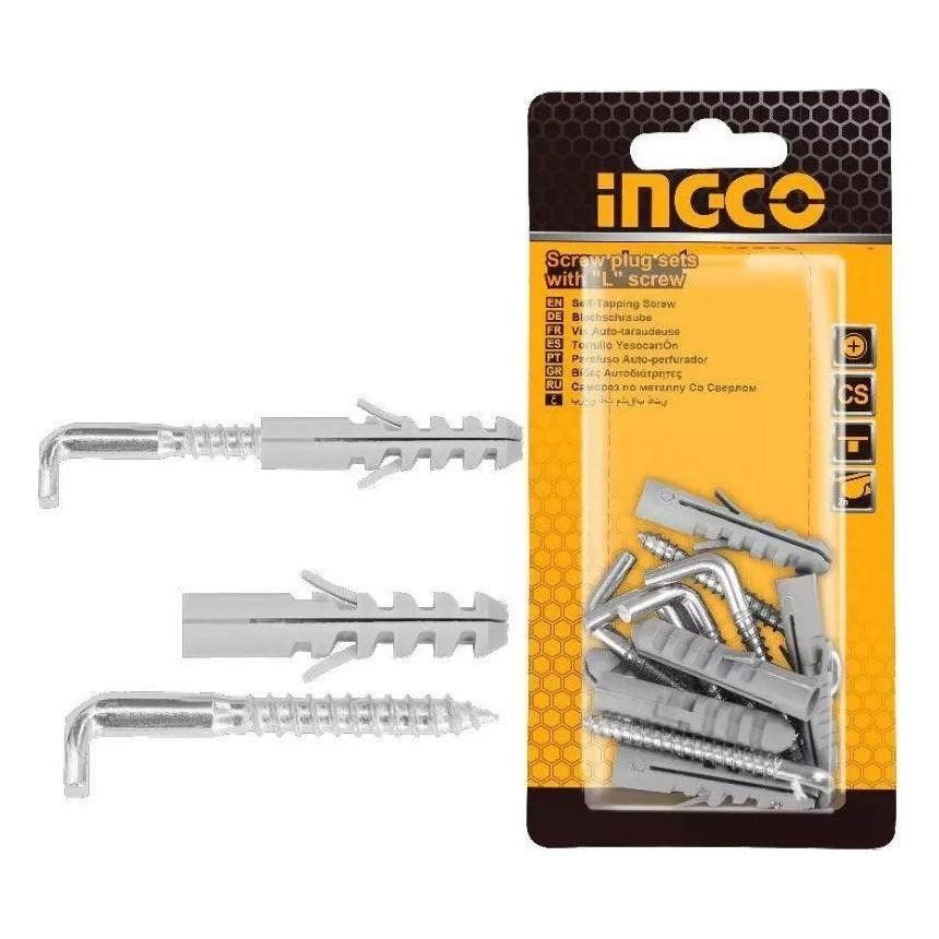 Ingco Ingco Screw Plug Set W/ L-Screw (Tox), General Hardware Fasteners — Southend Philippines