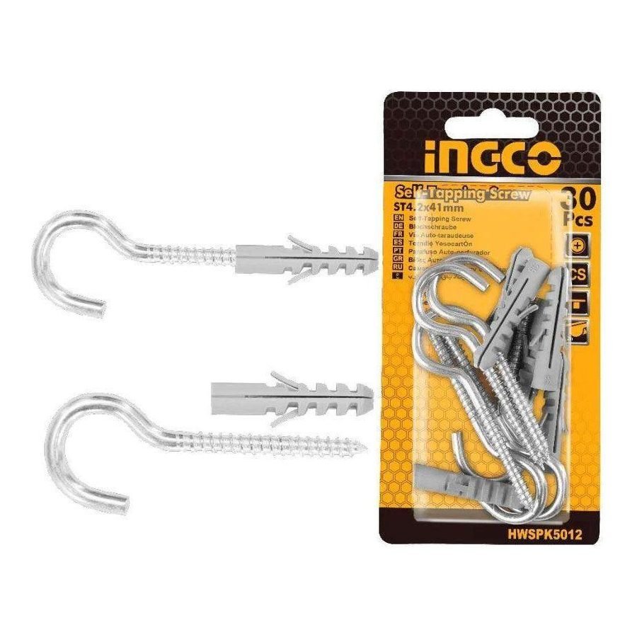 Ingco Ingco Screw Plug Sets W/ Hook (Tox), General Hardware Fasteners — Southend Philippines