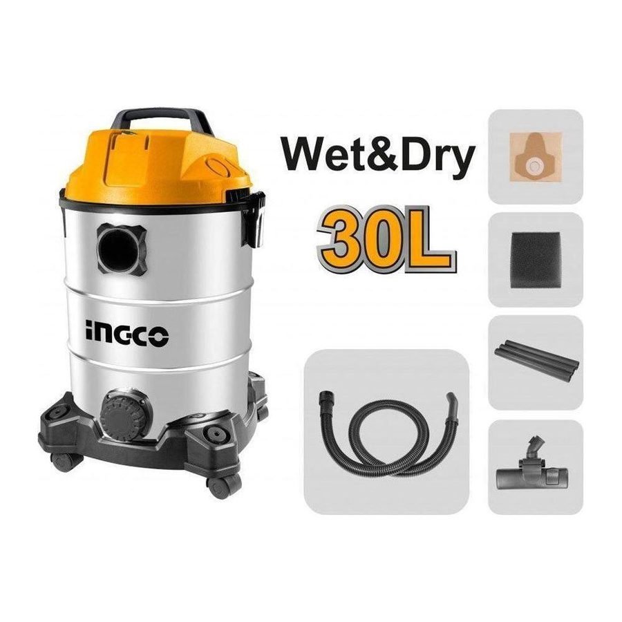 Ingco Ingco VC13301 Vacuum Cleaner 1300W, General Hardware Cleaning Equipment — Southend Philippines