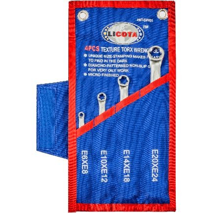 Licota Licota AWT-EAFK01 4pcs E.Torx Box Wrench Set (E6-E24), General Hardware Wrenches — Southend Philippines