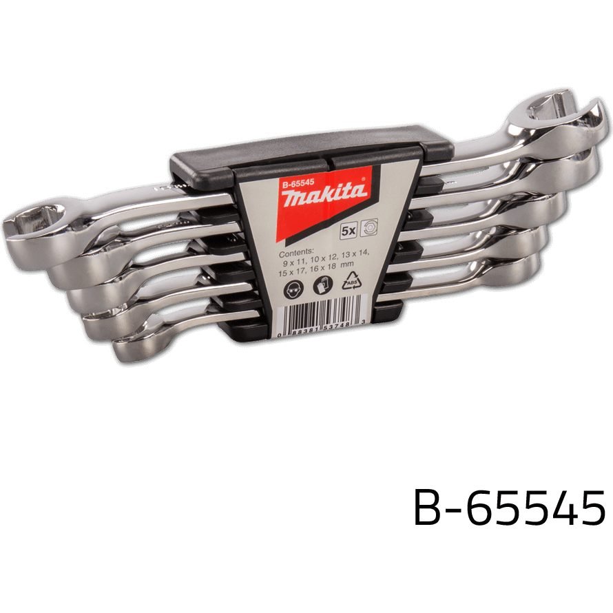Makita Makita B-65545 5pcs Flare Nut Wrench Set, General Hardware Wrenches — Southend Philippines
