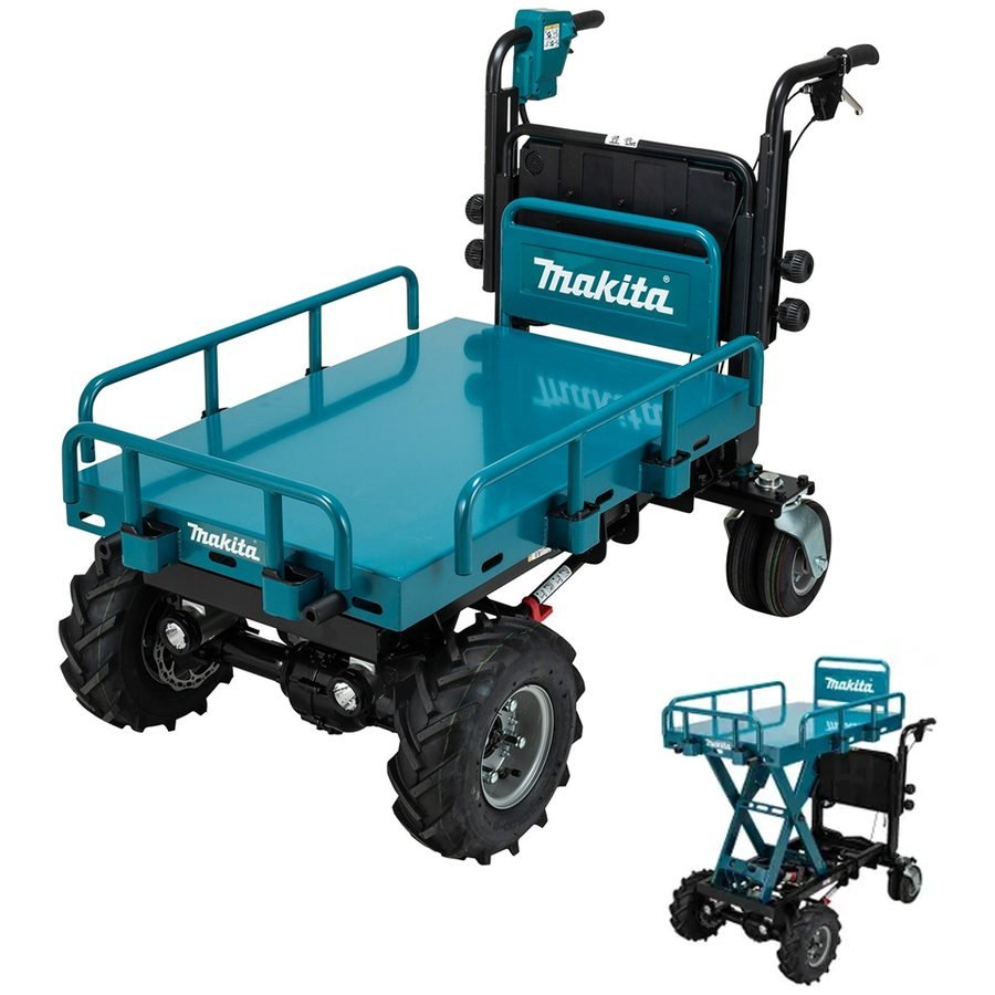 Makita Makita DCU601Z 4-Wheelbarrow Electric Lift 300KG 18Vx2 (Bare), General Hardware Garden Tools — Southend Philippines