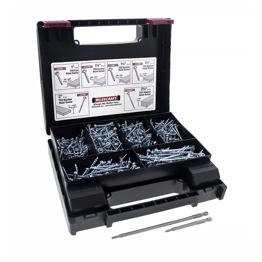Milescraft Milescraft PocketScrewKit700 Pocket Screw Kit 700pcs (5200), General Hardware Fasteners — Southend Philippines