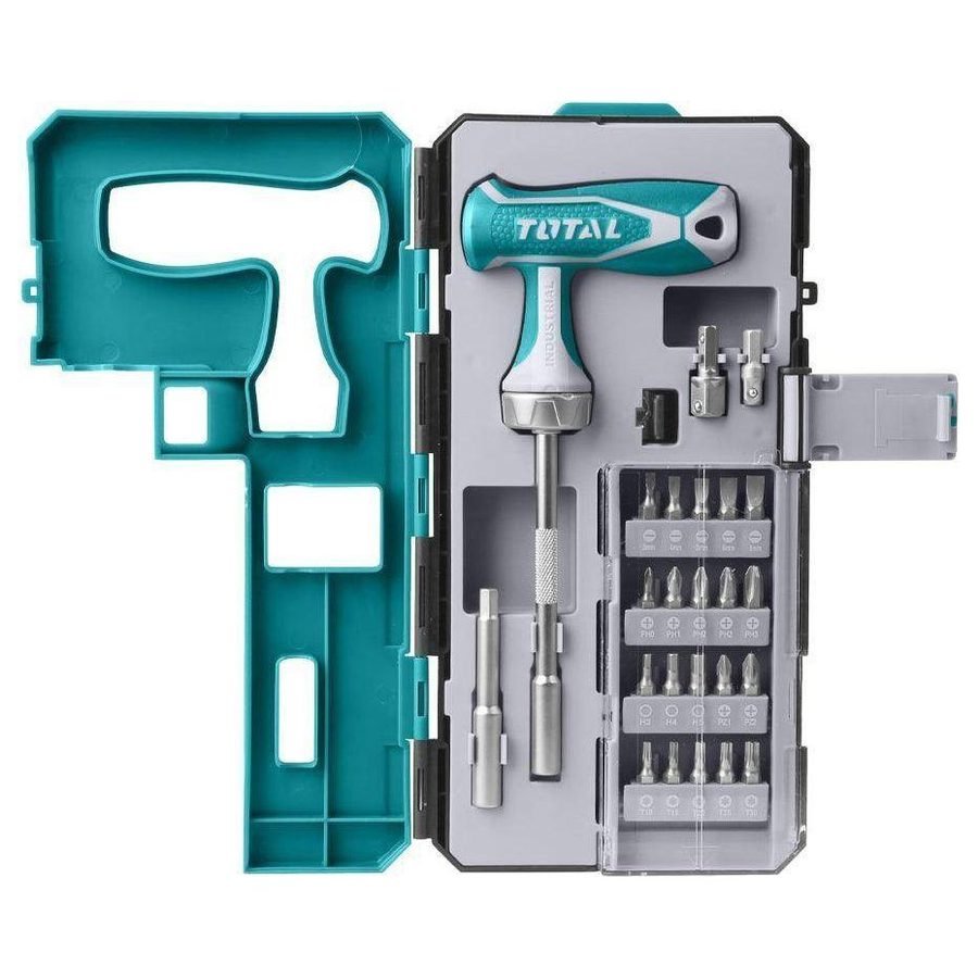 Total Total TACSD30256 25pcs T-Handle Wrench Screwdriver Set, General Hardware Wrenches — Southend Philippines