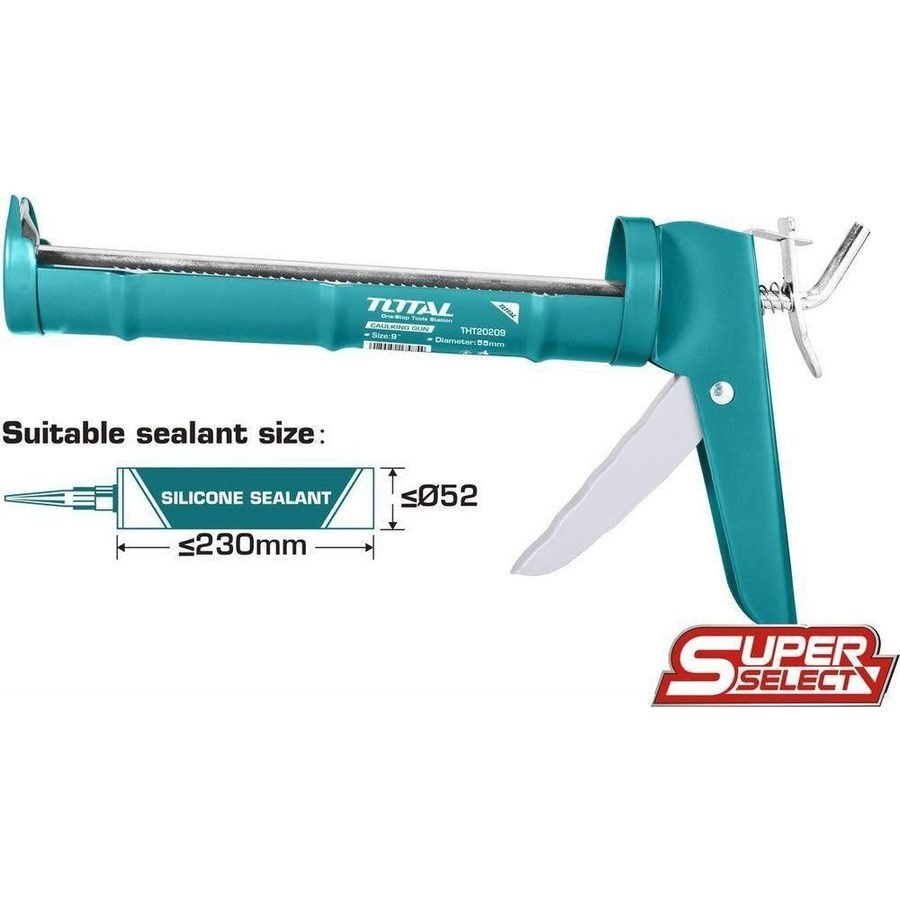 Total Total THT20209 Caulking Gun 9" (SS), General Hardware Guns & Applicators — Southend Philippines