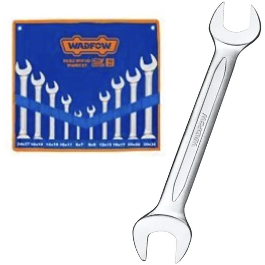 Wadfow Wadfow WDS2M10 Double Open End Spanner Set 10 Pcs, General Hardware Wrenches — Southend Philippines