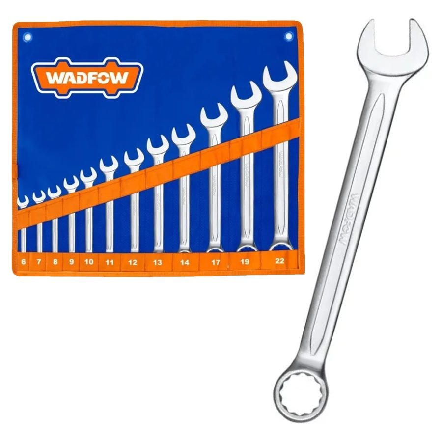 Wadfow Wadfow WSP1M12 Combination Spanner Set 12pcs, General Hardware Wrenches — Southend Philippines