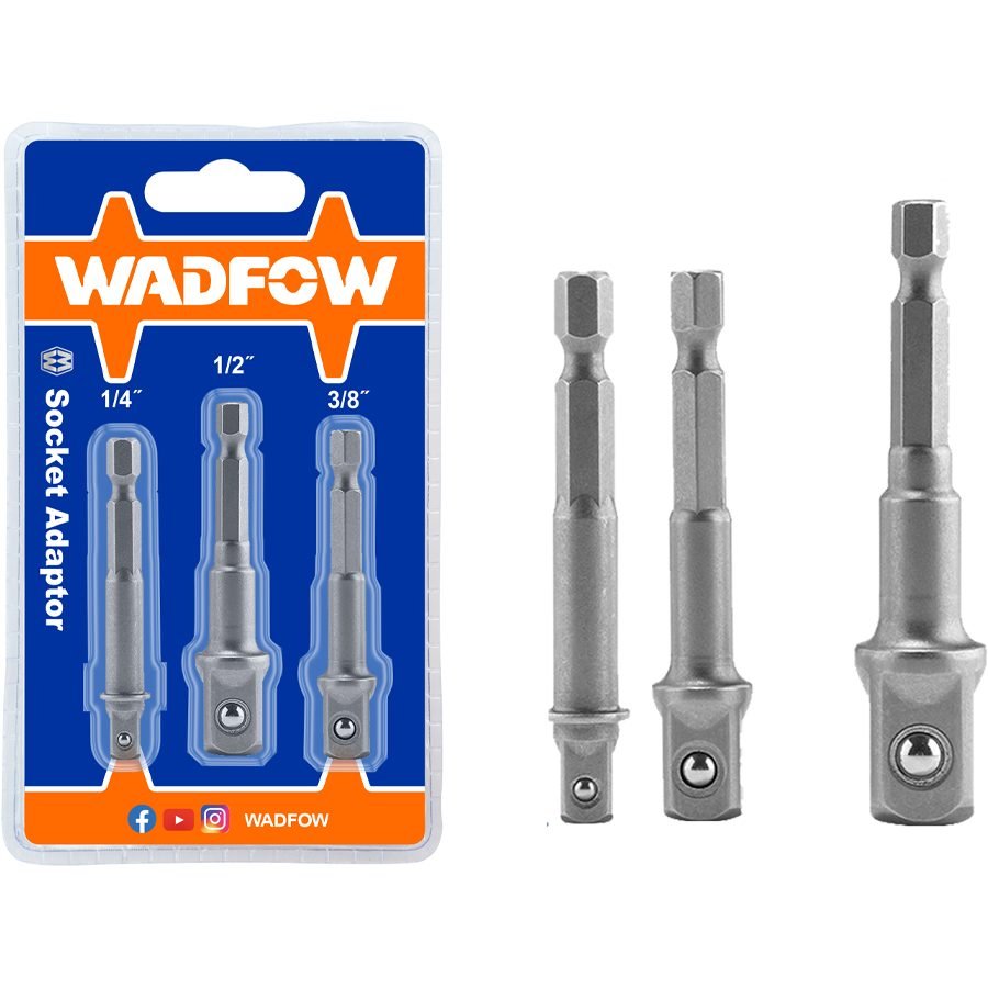 Wadfow Wadfow WSV4K01 Socket Adaptor 3 Pcs, General Hardware Sockets & Ratchets — Southend Philippines