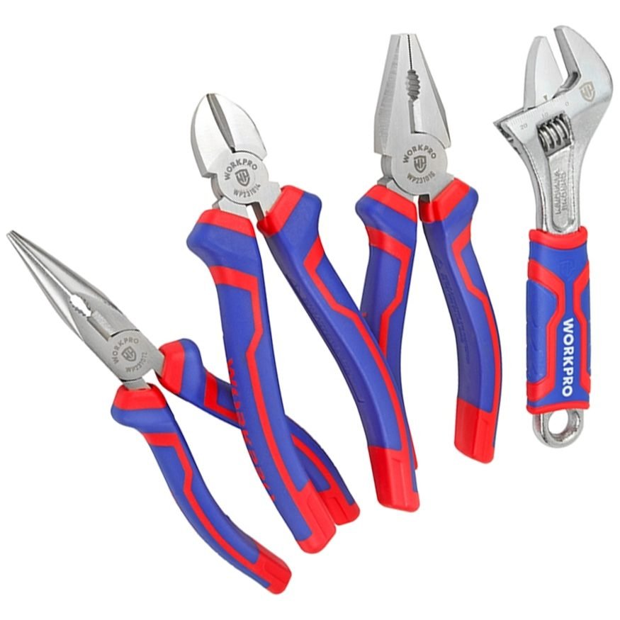 WorkPro Workpro WP201009 Pliers Wrench Set 4 Pcs 6", General Hardware Wrenches — Southend Philippines