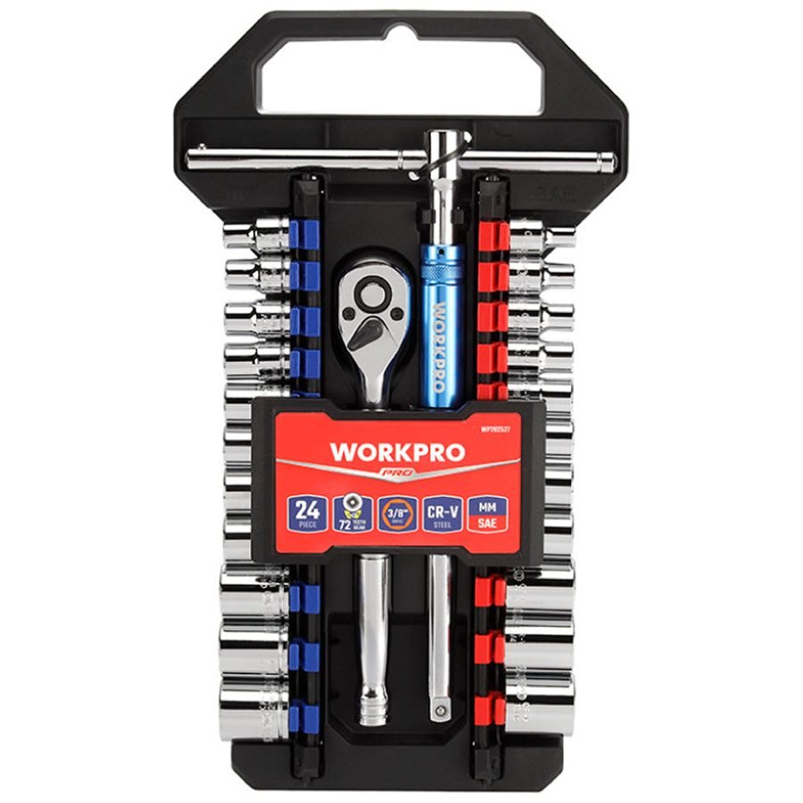 WorkPro Workpro WP202553 Speed Socket Wrench Set 3/8" 24 Pcs, General Hardware Sockets & Ratchets — Southend Philippines