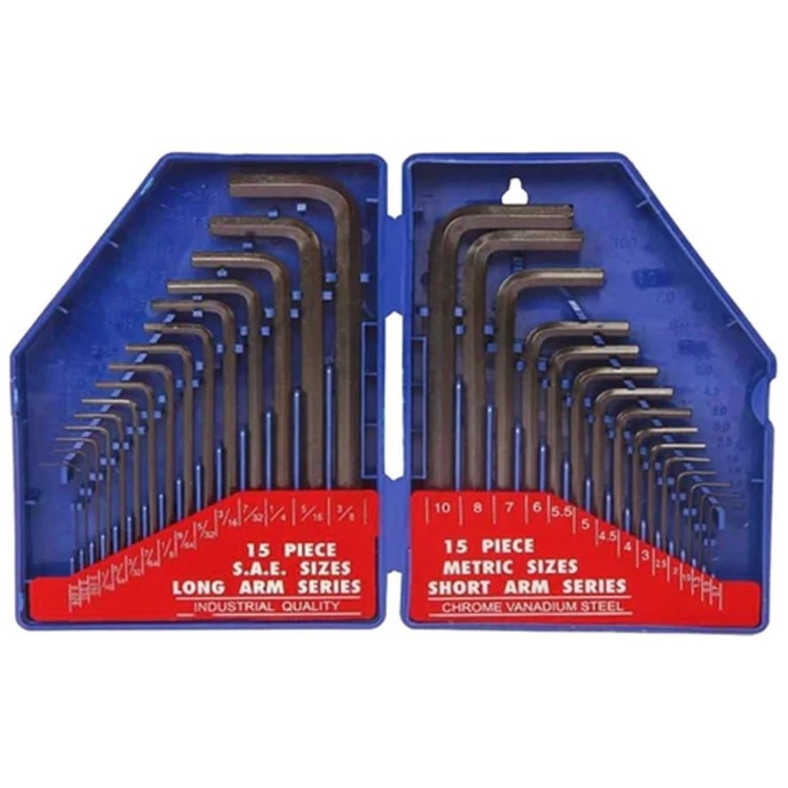 WorkPro Workpro WP222018 Long Arm Hex Key Set 30 Pcs, General Hardware Sockets & Ratchets — Southend Philippines