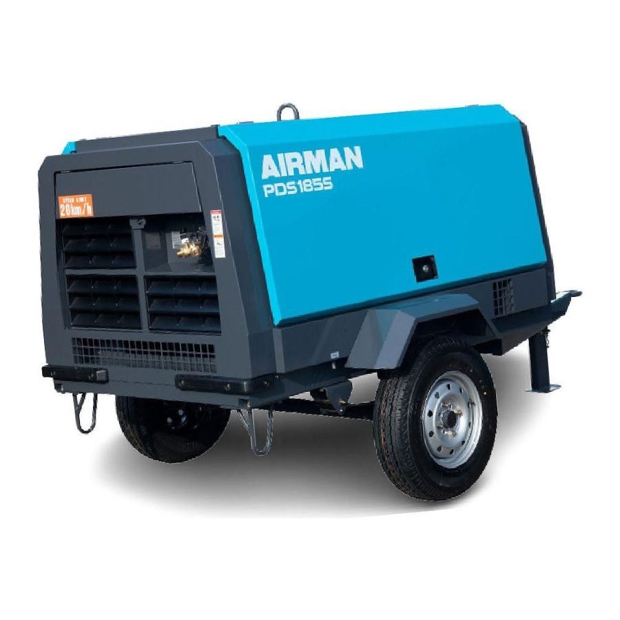 Airman PDS185S Portable Air Compressor, Machineries Air Compressors — Southend Philippines