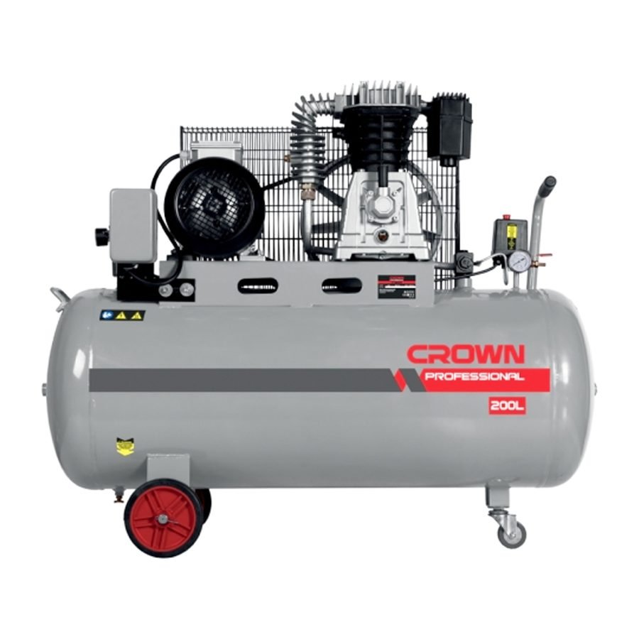 Crown Crown CT36033 Air Compressor Belt-Driven 8 Bar 200L, Machineries Air Compressors — Southend Philippines