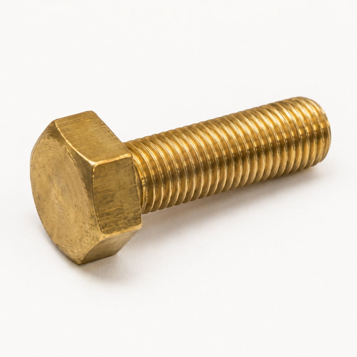 Solid Brass Hexagonal Bolt