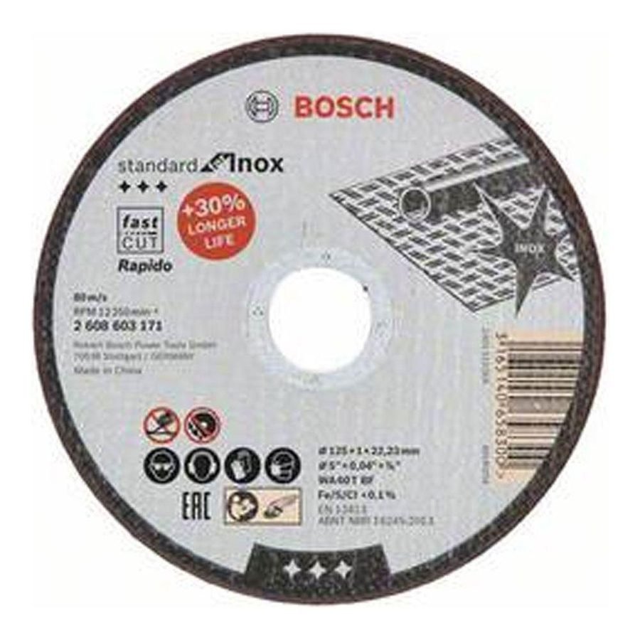 Bosch Bosch Cutting Disc Inox 5"(2608603171), Power Tools Bits & Blades — Southend Philippines