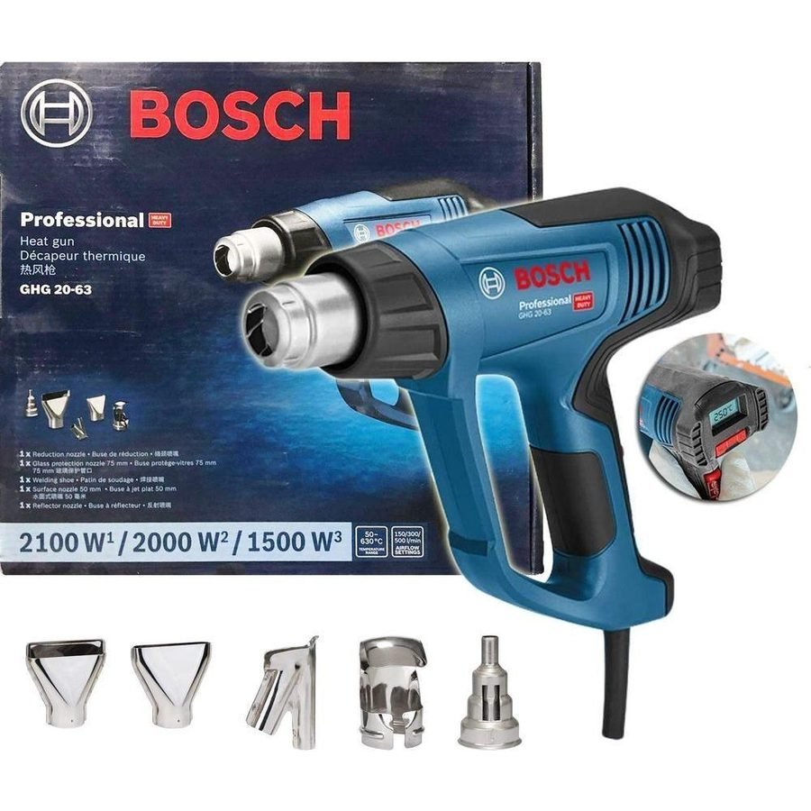Bosch Bosch GHG 20-63 Heat Gun / Hot Air Gun (With Heat Control) 2000W, Power Tools Heat Guns — Southend Philippines