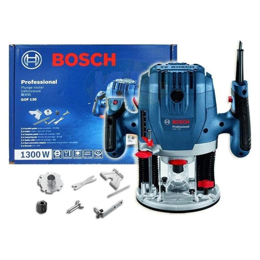 Bosch Bosch GOF 130 Plunge Router (1/4") 1300W [Contractor'S Choice], Power Tools Routers & Planers — Southend Philippines