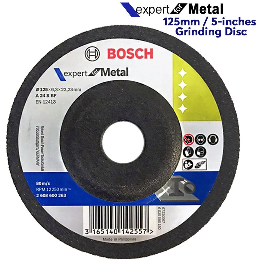 Bosch Bosch Grinding Disc For Metal 5" (2608600263), Power Tools Bits & Blades — Southend Philippines