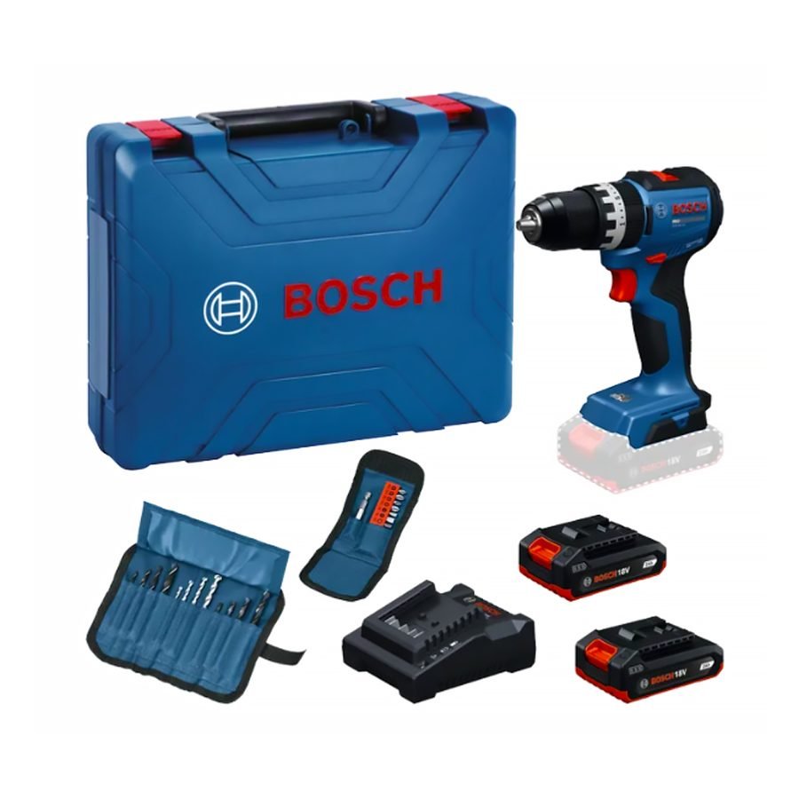 Bosch GSB 18V-52 Cordless Brushless Impact Drill Driver 13mm (Kit)