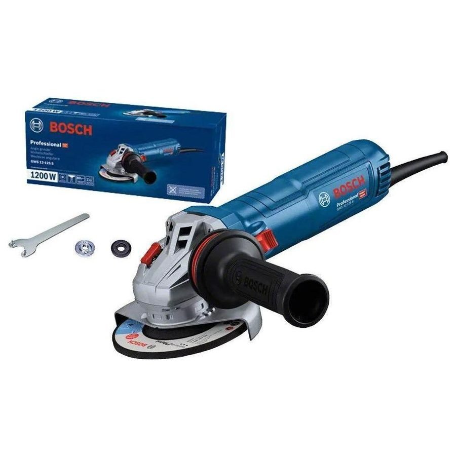 Bosch Bosch GWS 12-125 S Angle Grinder 5" 1200W, Power Tools Grinders — Southend Philippines