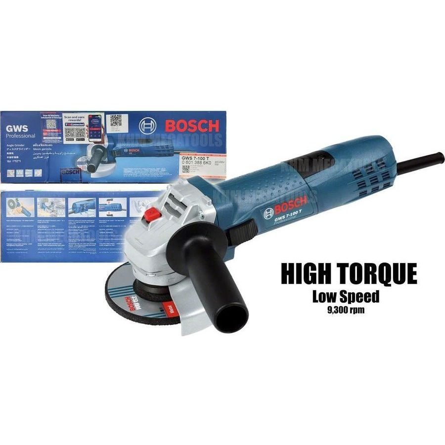 Bosch Bosch GWS 7-100 T High Torque Angle Grinder 4" (100mm) 720W [High Torque, Power Tools Grinders — Southend Philippines