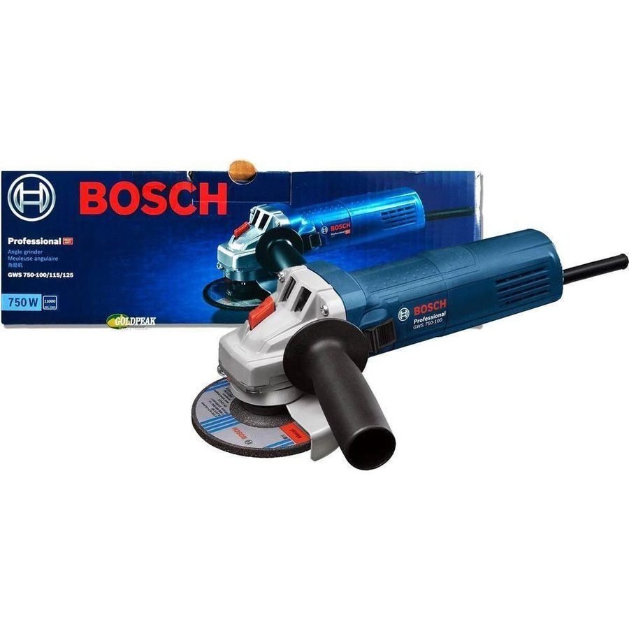 Bosch Bosch GWS 750 / 750-100 Angle Grinder 4" (100mm) 750W, Power Tools Grinders — Southend Philippines