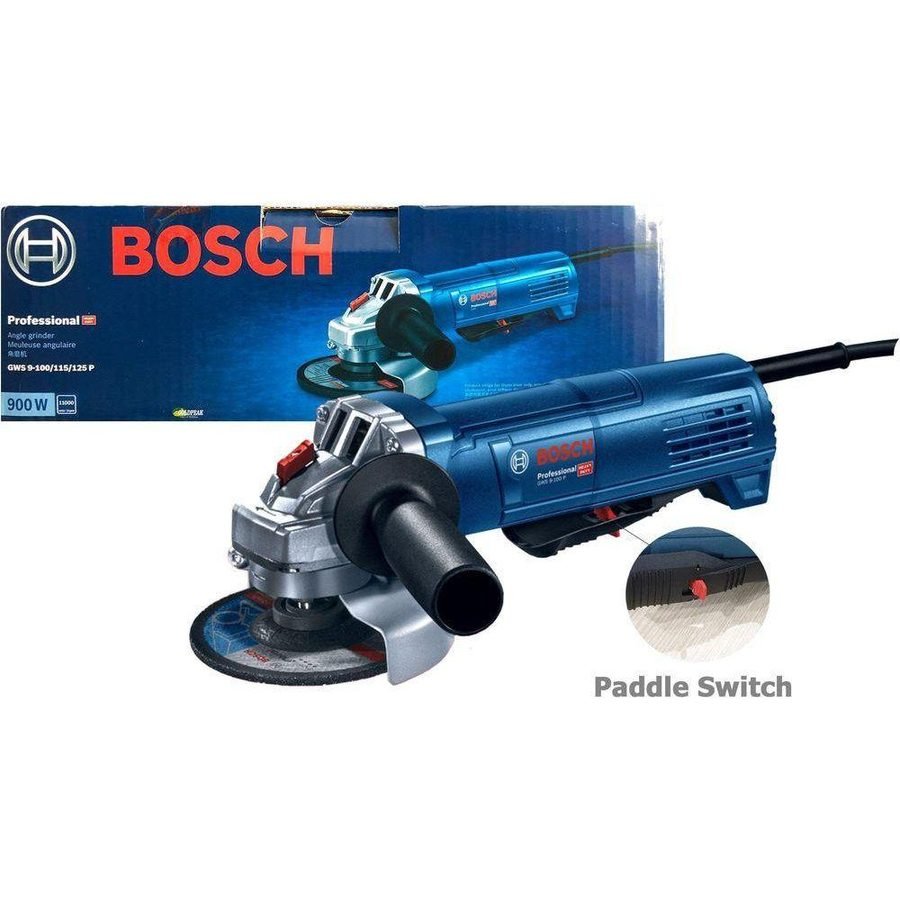 Bosch Bosch GWS 9-100 P Angle Grinder (Paddle Switch), Power Tools Grinders — Southend Philippines