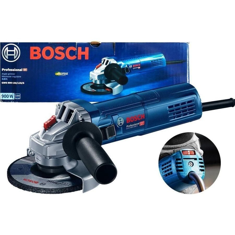 Bosch Bosch GWS 900-100 S Angle Grinder 4" (100mm) 900W [Variable Speed], Power Tools Grinders — Southend Philippines