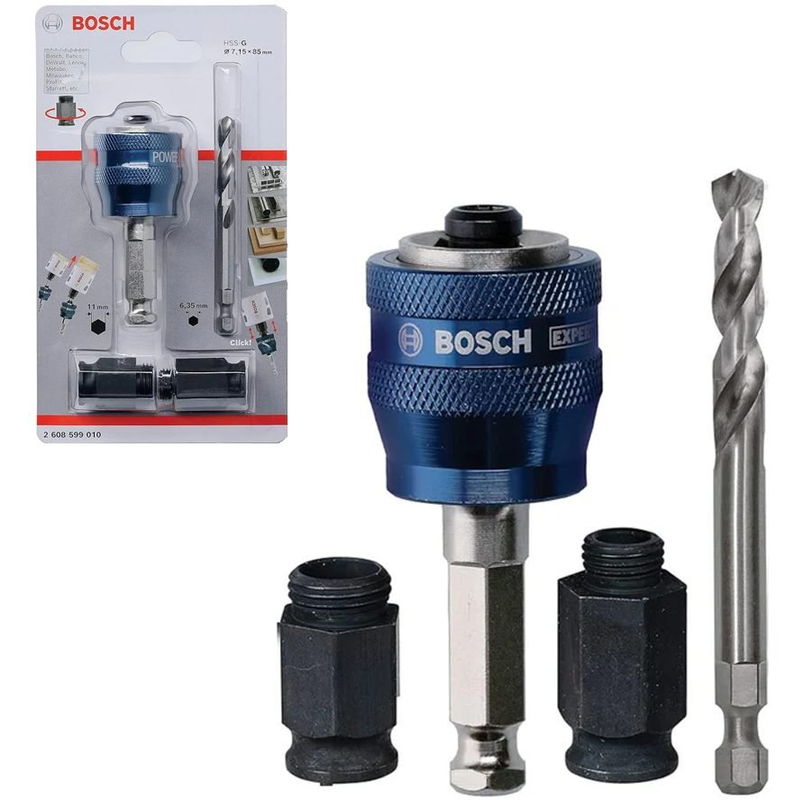 Bosch Bosch Power Change Arbor Holesaw Adaptor Set 4 Pcs (2608599010), Power Tools Bits, Blades & Discs — Southend Philippine