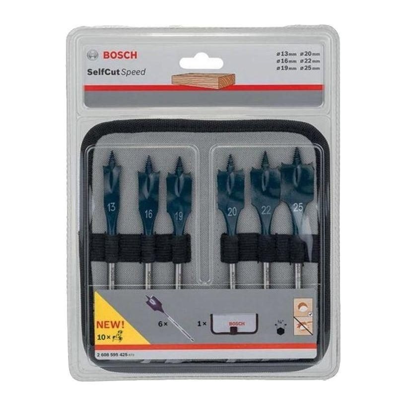 Bosch Bosch Selfcut Speed 9pcs Flat Drill Bit Set For Wood (Hex Shank), Power Tools Bits, Blades & Discs — Southend Philippin