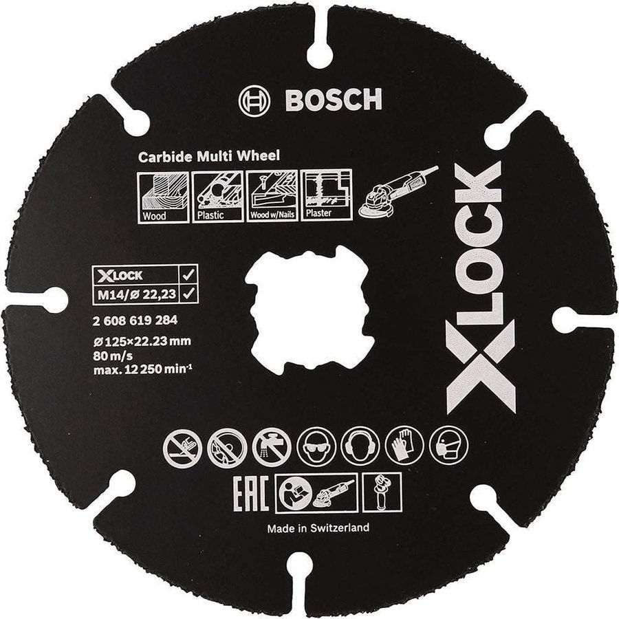 Bosch Bosch Carbide Multi Wheel 5" 2608619284 [X-Lock], Power Tools Bits, Blades & Discs — Southend Philippines